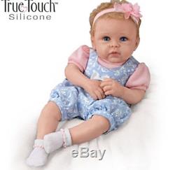 The Ashton Drake Galleries Linda Murray Little Livie Weighted TrueTouch Silicone Baby Girl Doll with Rooted Hair