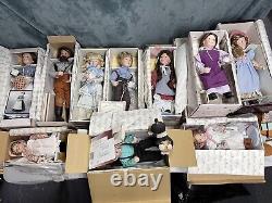 10 Ashton-Drake Dolls Total. 8 Little House on the Prairie porcelain dolls W COA