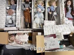 10 Ashton-Drake Dolls Total. 8 Little House on the Prairie porcelain dolls W COA