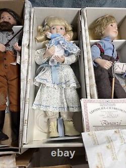 10 Ashton-Drake Dolls Total. 8 Little House on the Prairie porcelain dolls W COA