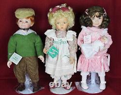 11 Vintage 14 & 15 Dianna Effner's Storybook Dolls, By Knowles/Ashton-Drake