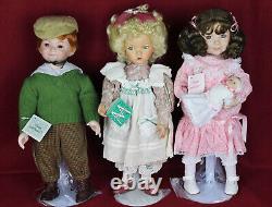 11 Vintage 14 & 15 Dianna Effner's Storybook Dolls, By Knowles/Ashton-Drake