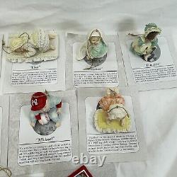 12 Ashton-drake Heirloom Ornaments Baby Dolls Boys Girls Limited Edition 1988