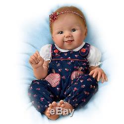 17 Sandy Faber Lifelike Poseable Baby Doll Apple Dumpling by Ashton-Drake