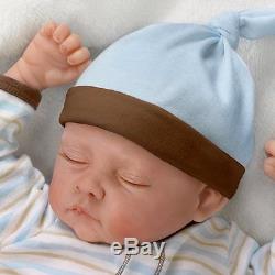 19'' Sweet Dreams Danny Sleeping Baby Boy Doll by Ashton Drake New NRFB