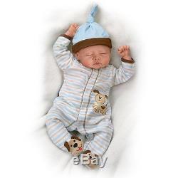 19'' Sweet Dreams Danny Sleeping Baby Boy Doll by Ashton Drake New NRFB
