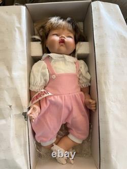 1990s Ashton-Drake Thumbelina Doll LRS231, NiB, COA, Wind-Up, 20 Pink Overall