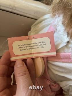 1990s Ashton-Drake Thumbelina Doll LRS231, NiB, COA, Wind-Up, 20 Pink Overall