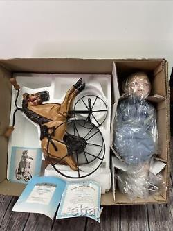 1995 Ashton Drake Gallerie Boy Doll WithHorse Bike Cindy Mcclur VICTORIAN PLAYTIME