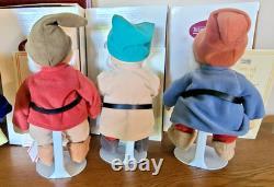 1999 Boxed Ashton-Drake Disney SNOW WHITE & SEVEN DWARFS Porcelain Dolls +COA