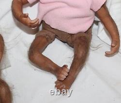 2 Ashton Drake Baby Monkey Doll Set by Linda Murray ADG Dolls