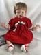 20 Ashton Drake Thumbelina Doll in Christmas Outfit Vinyl Vintage Repro 2003