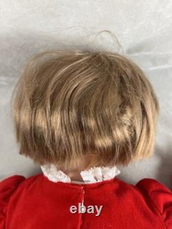20 Ashton Drake Thumbelina Doll in Christmas Outfit Vinyl Vintage Repro 2003