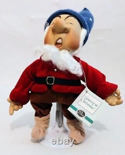 2002 Ashton DRAKE Snow White and The 7 Dwarfs At Christmas, VGood Condition