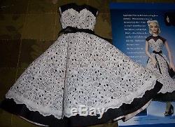 2005 Ashton Drake GENE Star Wardrobe black and white dress