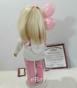 2009 WALK FOR THE CURE 12 ball jointed doll by Dianna Effner in box with COA