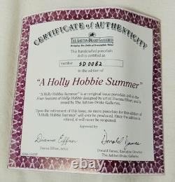3 Ashton Drake Galleries A HOLLY HOBBIE Summer AUTUMN Winter Porcelain Doll