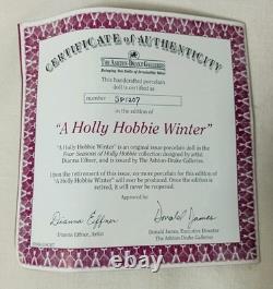 3 Ashton Drake Galleries A HOLLY HOBBIE Summer AUTUMN Winter Porcelain Doll