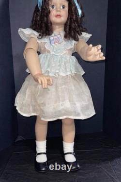 35 Ashton Drake Galleries Poseable Brunette Doll Curly Hair ADG