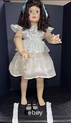 35 Ashton Drake Galleries Poseable Brunette Doll Curly Hair ADG