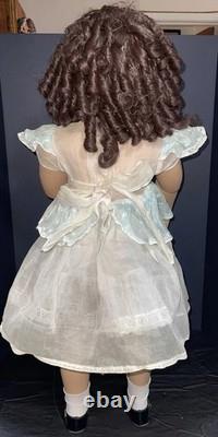35 Ashton Drake Galleries Poseable Brunette Doll Curly Hair ADG