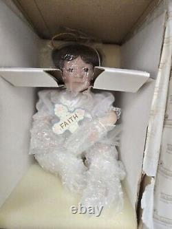 5 ashton Drake dolls porcelain Includes love, wisdom, happiness, faith, charity