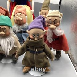 (8)Snow White and the Seven Dwarfs Ashton-Drake Porcelain Dolls-Limited Edition