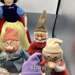 (8)Snow White and the Seven Dwarfs Ashton-Drake Porcelain Dolls-Limited Edition