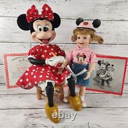 A Moment with Minnie Mouse Disney Ashton-Drake Porcelain Doll Set w COA +more