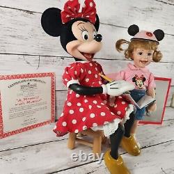 A Moment with Minnie Mouse Disney Ashton-Drake Porcelain Doll Set w COA +more