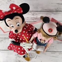 A Moment with Minnie Mouse Disney Ashton-Drake Porcelain Doll Set w COA +more