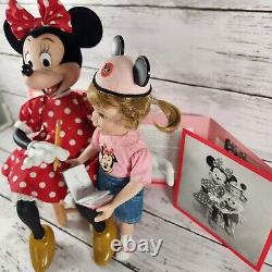 A Moment with Minnie Mouse Disney Ashton-Drake Porcelain Doll Set w COA +more