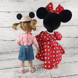 A Moment with Minnie Mouse Disney Ashton-Drake Porcelain Doll Set w COA +more