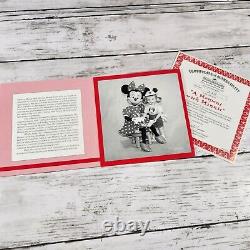 A Moment with Minnie Mouse Disney Ashton-Drake Porcelain Doll Set w COA +more