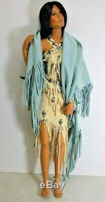 A21 27 Native American Princess Porcelain Doll Ashton Drake Wind Seeker & GWP