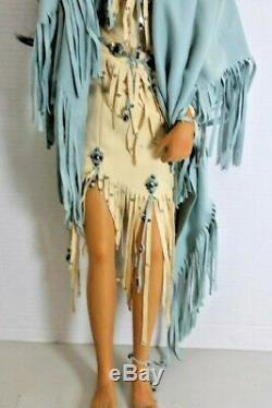 A21 27 Native American Princess Porcelain Doll Ashton Drake Wind Seeker & GWP