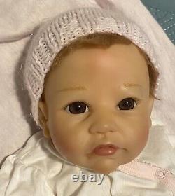 ADG Linda Murray Baby Doll 17 Ashton Drake Blonde Brown Eyes Heavy Weighted EUC