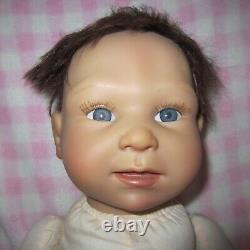 ADG Reborn Doll Rooted Hair Inset Eyes Cloth Body 23in