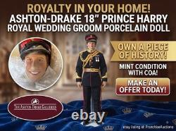 ASHTON DRAKE 18 PRINCE HARRY Royal Wedding Groom Porcelain Doll