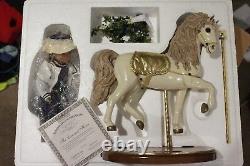 ASHTON DRAKE 1998 FOUR SEASONS HORSE CAROUSEL with SEASONAL DOLLS BY GABY RADEMANN