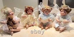 ASHTON DRAKE 4 Doll Angel Collection Faith Hope Love Happiness