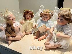 ASHTON DRAKE 4 Doll Angel Collection Faith Hope Love Happiness