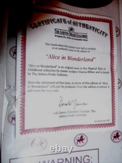 ASHTON DRAKE / DIANNA EFFNER 12 IN BJD ALICE IN WONDERLAND NIB WithCOA (RARE)