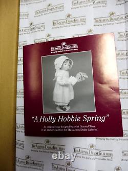 ASHTON DRAKE / DIANNA EFFNER PORCELAIN & CLOTH A HOLLY HOBBIE SPRING NIB WithCOA