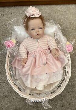 ASHTON DRAKE ELLY KNOOPS SO TRULY REAL DOLL withDISNEY DRESS, BASSINET & PILLOW