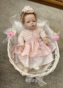 ASHTON DRAKE ELLY KNOOPS SO TRULY REAL DOLL withDISNEY DRESS, BASSINET & PILLOW