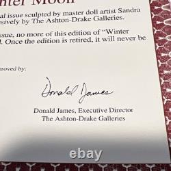 ASHTON DRAKE Galleries Retired WINTER MOON Native American Doll Sandra Bilotto