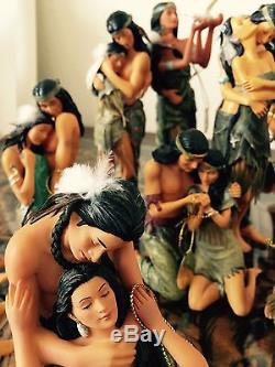 Ashton Drake Lee Bogle 11 Piece Collection American Indian Figurines Rare Pieces
