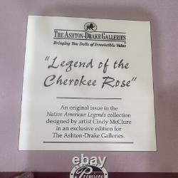 ASHTON DRAKE Legend of the Cherokee Rose Nat/Amer Porc doll Cindy McClure New