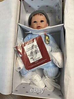 ASHTON DRAKE OLIVER Touch-Activated Breathes, Coos, Heartbeat Baby Doll NEW